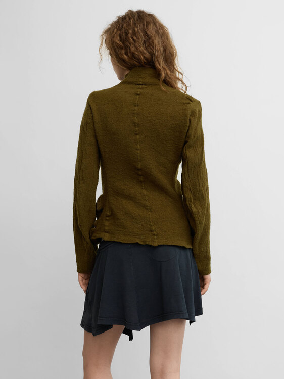  One Hundred Khaki Felt Jacket 