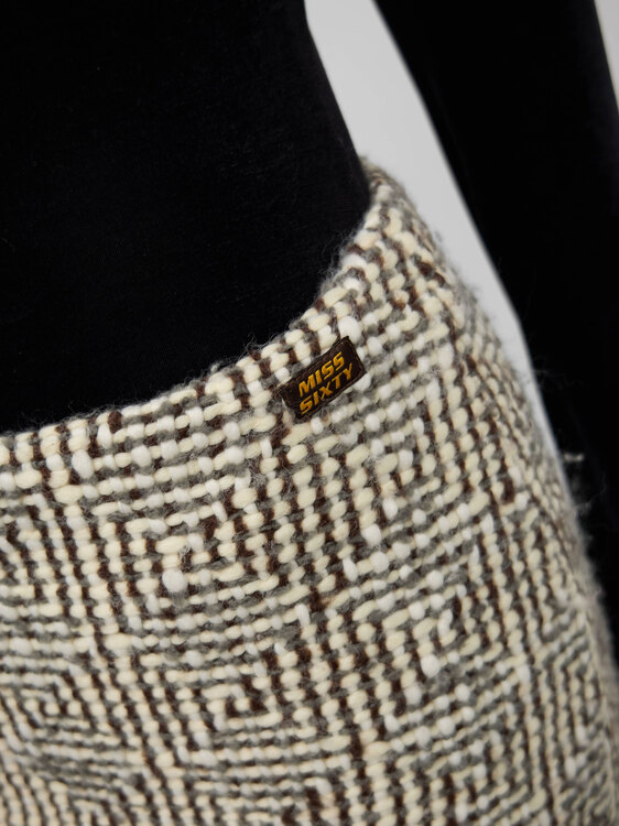 Miss Sixty Wool Mini Skirt 