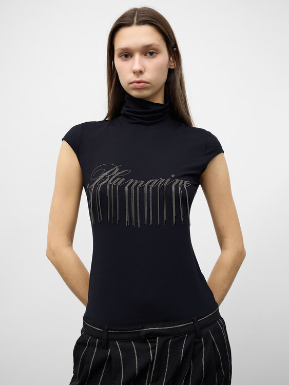 Blumarine Sleeveless Turtleneck 