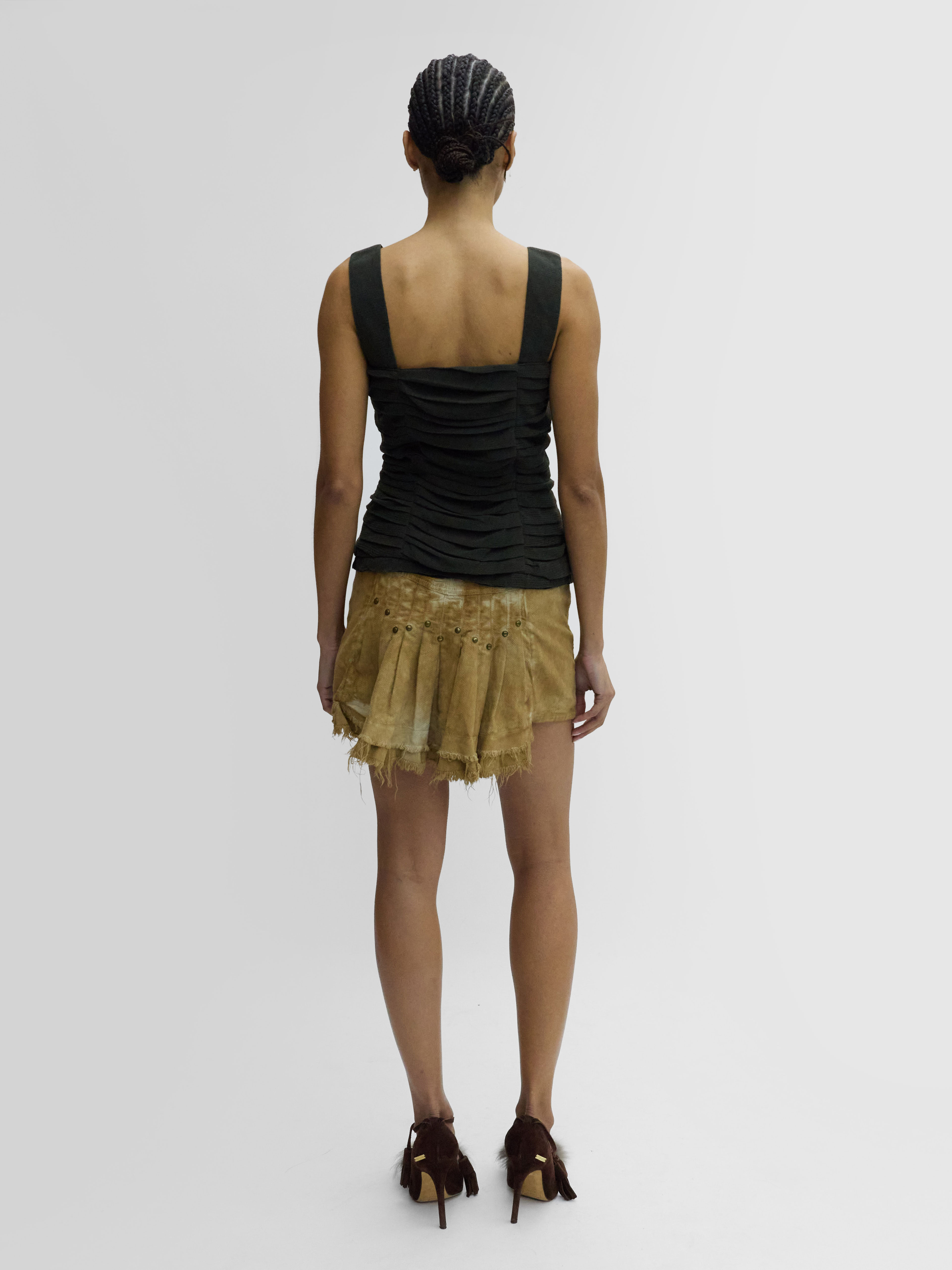 Khaki Layered Bustier 