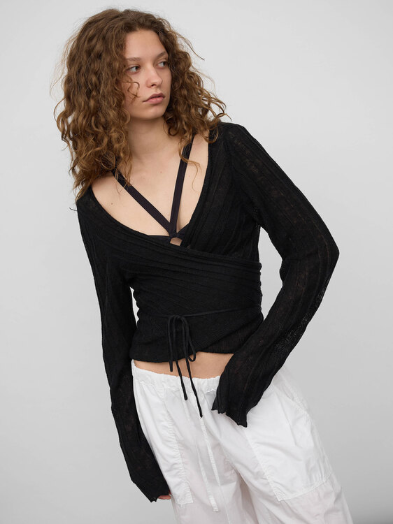 Sarah Pacini Wraparound Cardigan 