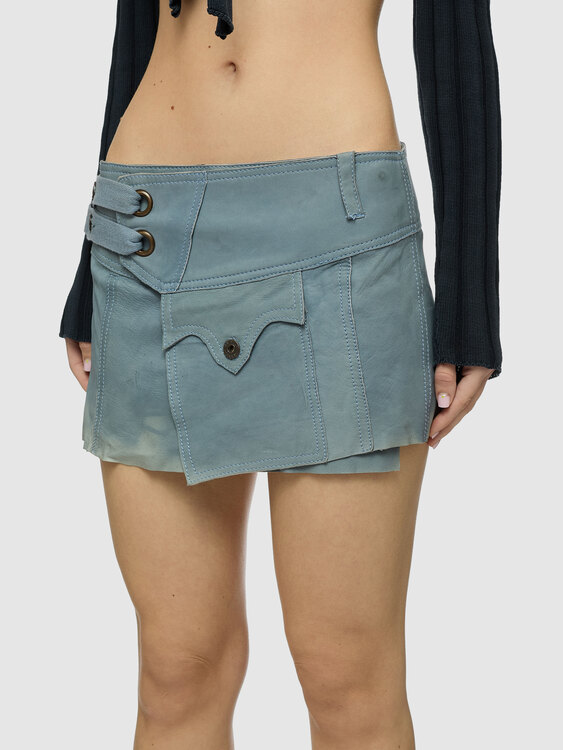 Diesel Leather Mini Skirt 