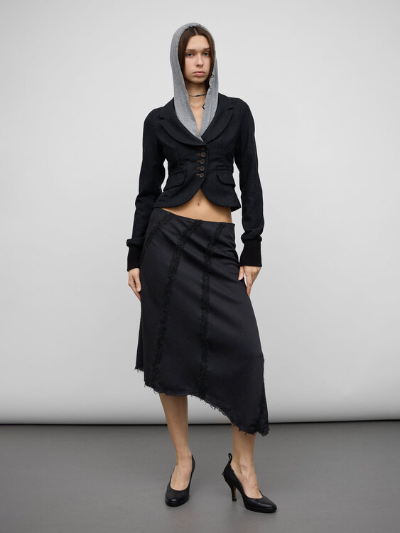Nolita Asymmetrical Midi Skirt 