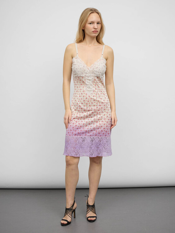 Cultura Floral Print Slip Dress 