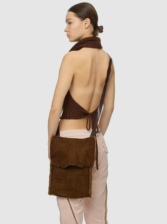 Shearling Satchel Bag 