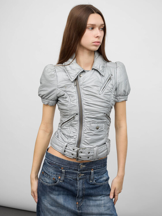 Miss Sixty Biker Puffer Jacket 