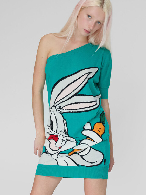 Iceberg Asymmetrical Knitted Dress 