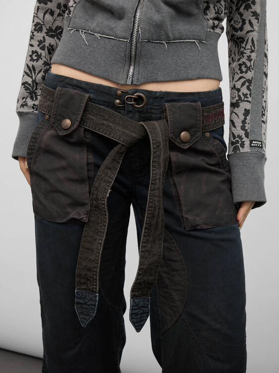 Diesel Denim Cargo Capri Shorts 