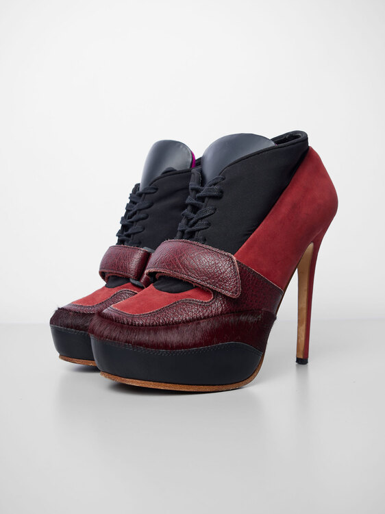 Acne Suede Sneaker Heels 