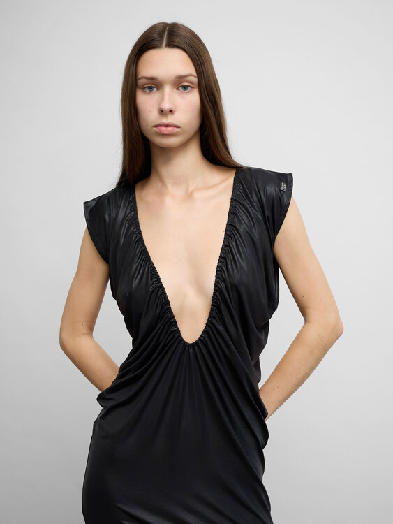 Miss Sixty Gathered Midi Dress 