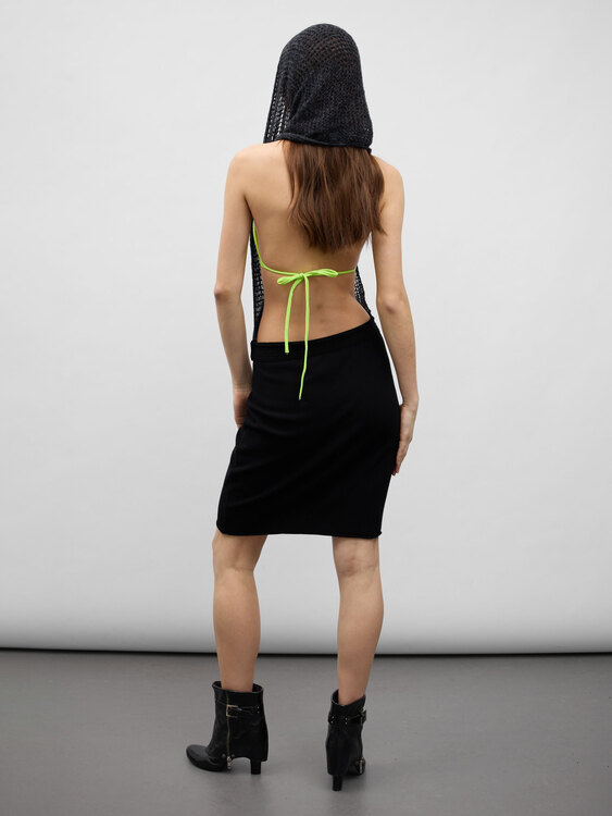 Sarah Pacini Backless Midi Dress 