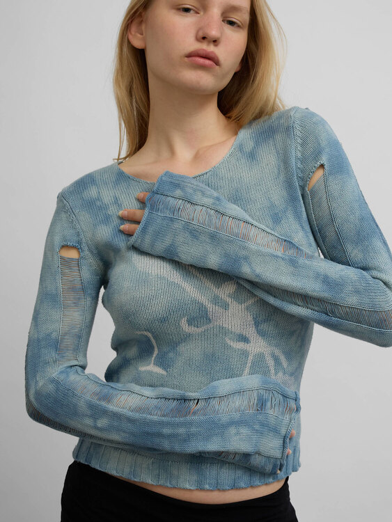 Knitted Tie-Dye Jumper 