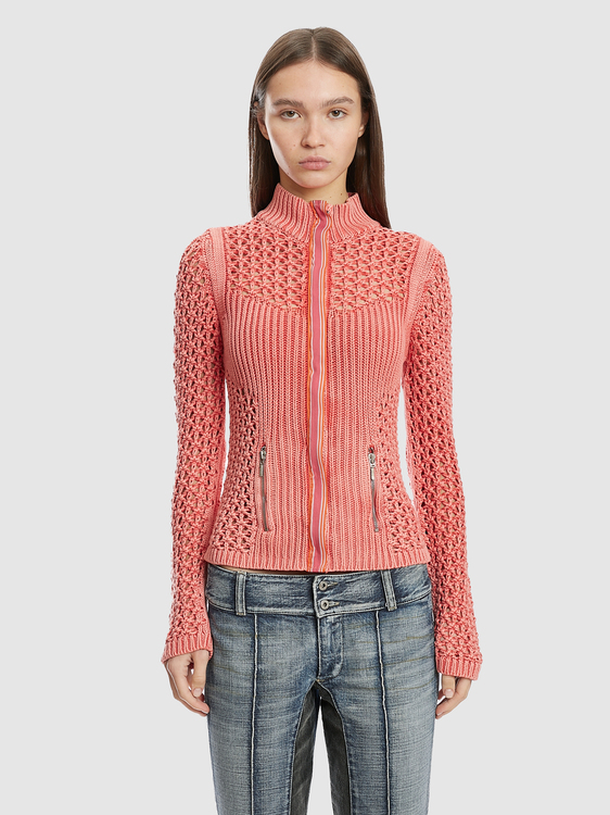 Coral Pink Knitted Jumper 