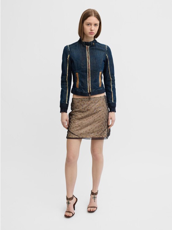 AA Milano Sequinned Mini Skirt 