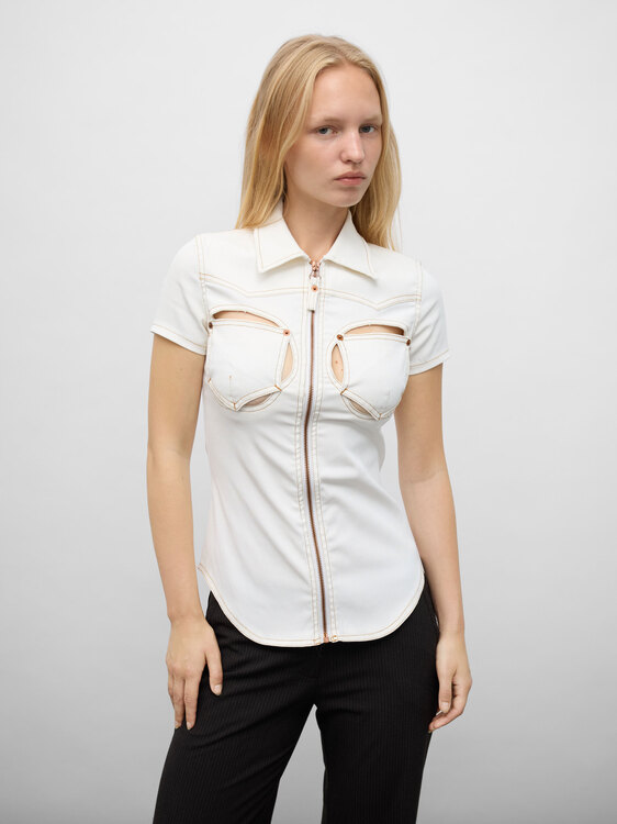 Gaultier Cutout Pockets Shirt 