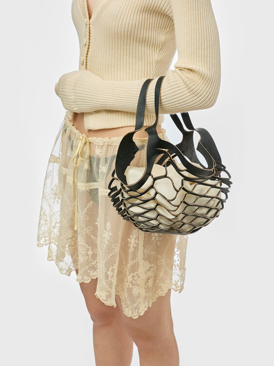 Gaultier Leather Tote Bag 