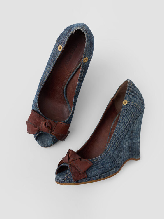 Miu Miu Denim Wedges 