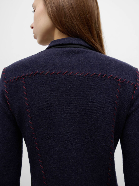 Merino Wool Zip Up Jacket 