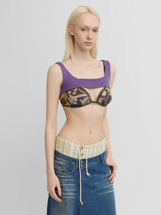 Miss Sixty Lavander Knitted Shrug 