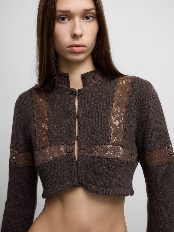 Merino Wool  Knit Cardigan 