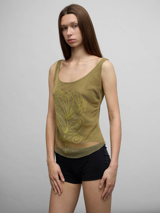 Michiko Koshino Mesh Top 