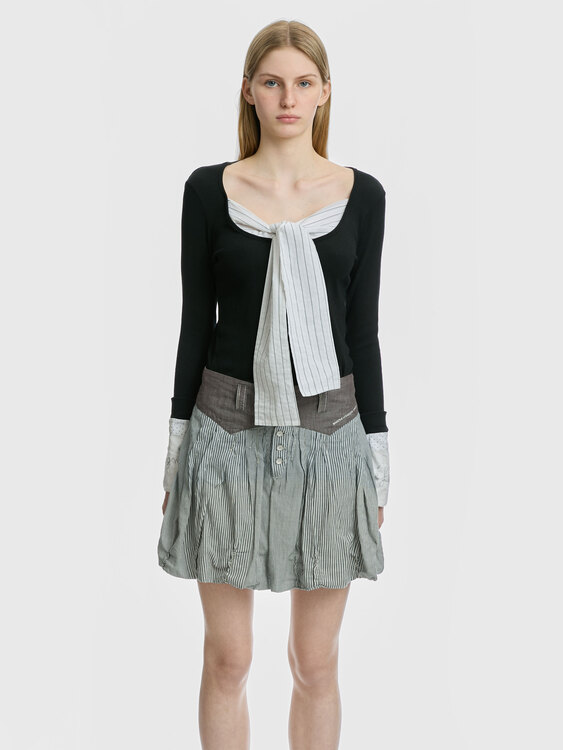 Cop Copine Tie Neck Top 