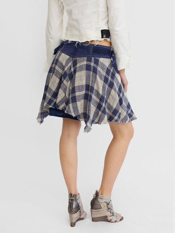 Chequered Mini Skirt 
