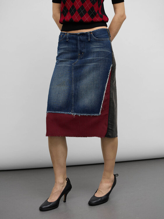 Replay Patchwork Midi Skirt 