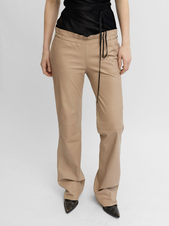 Plein Sud Leather Trousers 