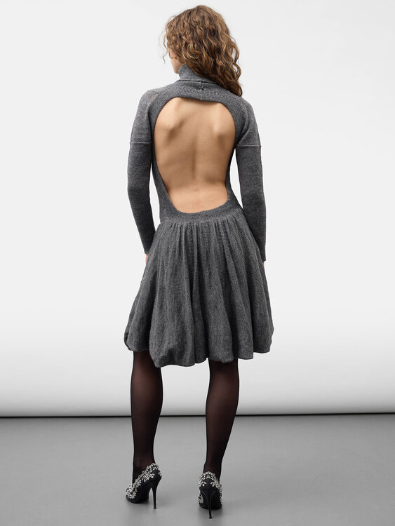 Stefanel Backless Knit Dress 