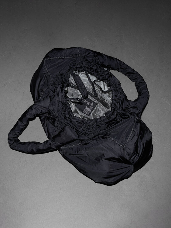 Girbaud Nylon Patchwork Puffer Bag 