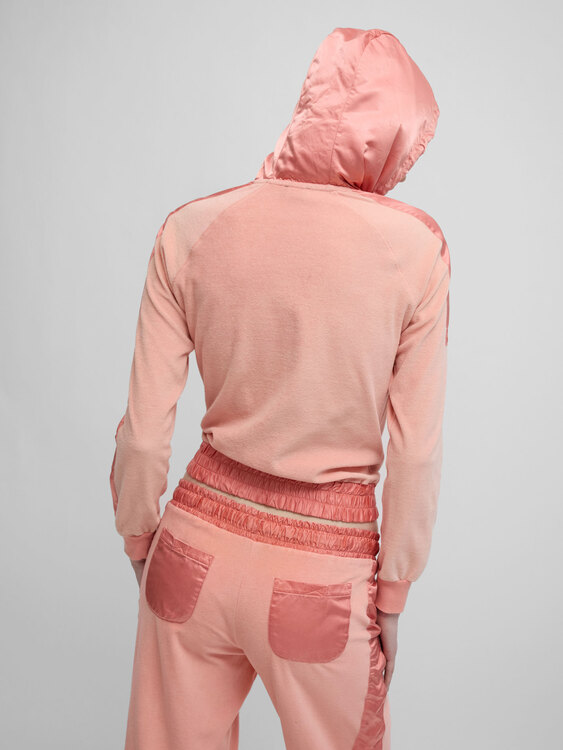 Dolce & Gabbana Pink Velvet Tracksuit 