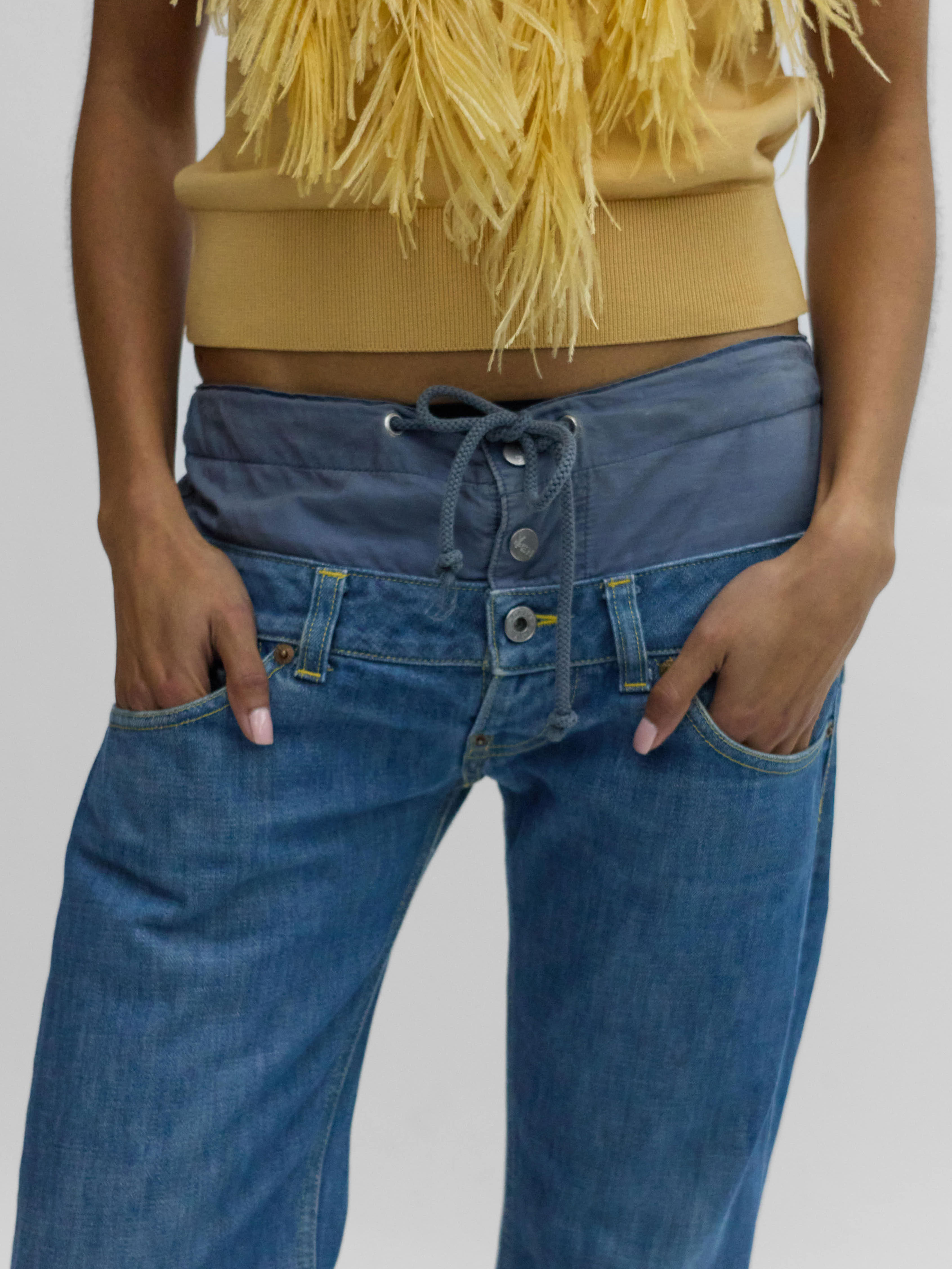 Michiko Koshino Double Waist Jeans 