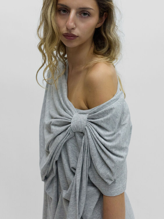 Valentino for GAP Grey Bow T-Shirt 