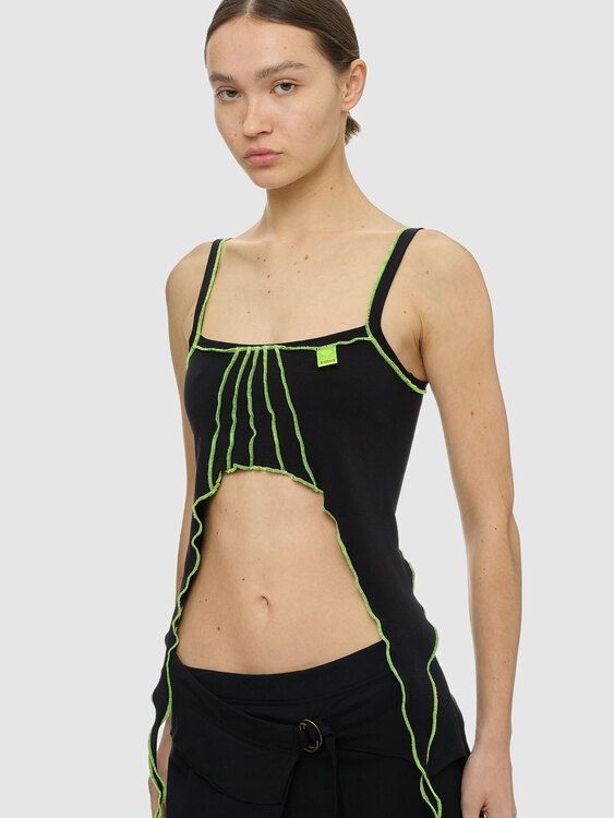 Battery Organic Black Crop Top 