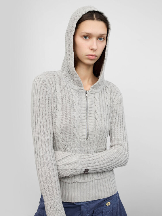 DKNY Knitted Hoodie 