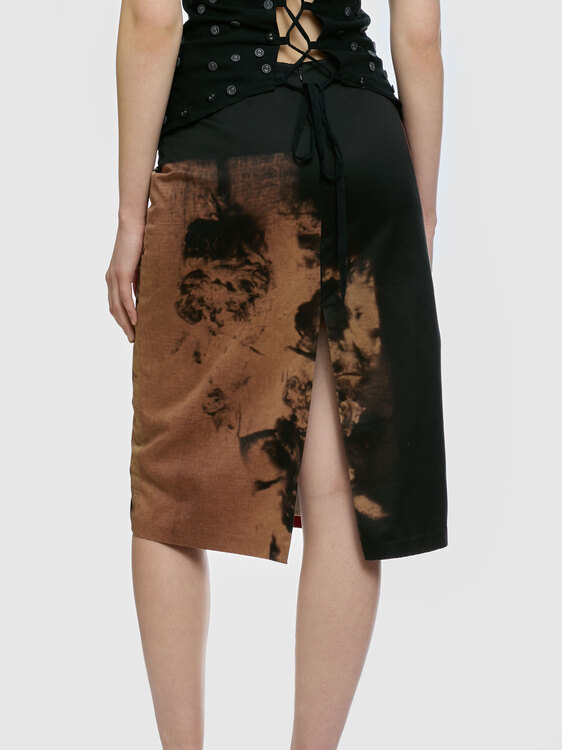 E-Play Graphic Print Skirt 