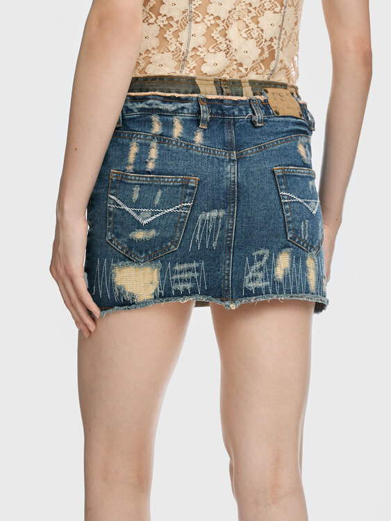 Double Waistband Skirt 