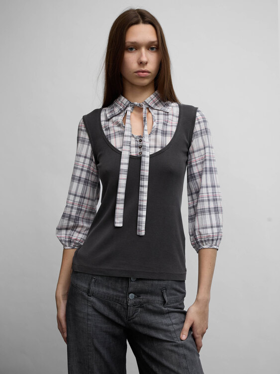 Cop Copine Integrated Vest Shirt 