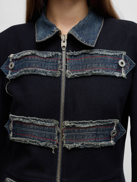 Nolita Wool And Denim Coat 