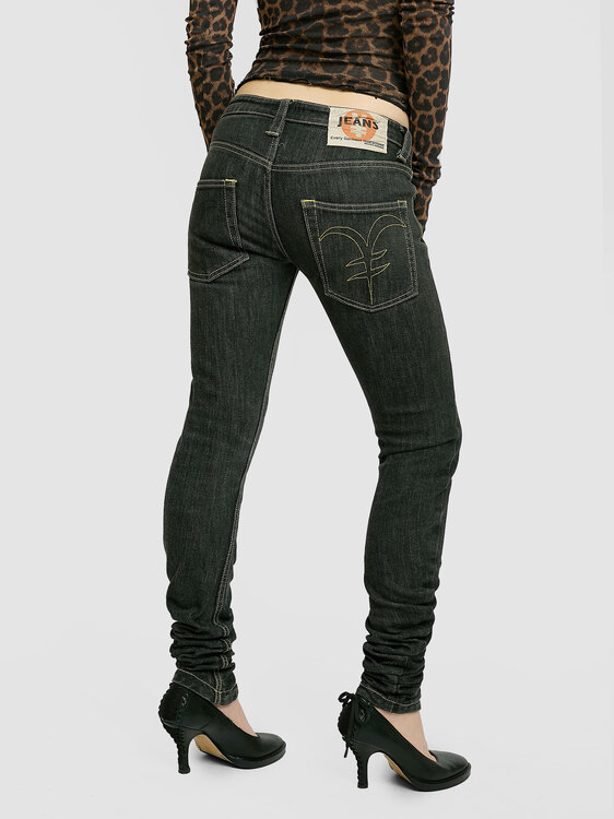 Michiko Koshino Gathered Effect Jeans 