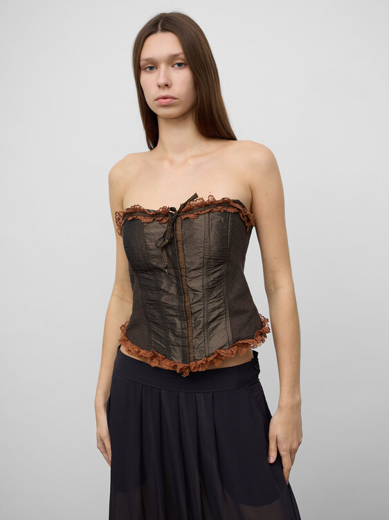 Twill Bustier Top 