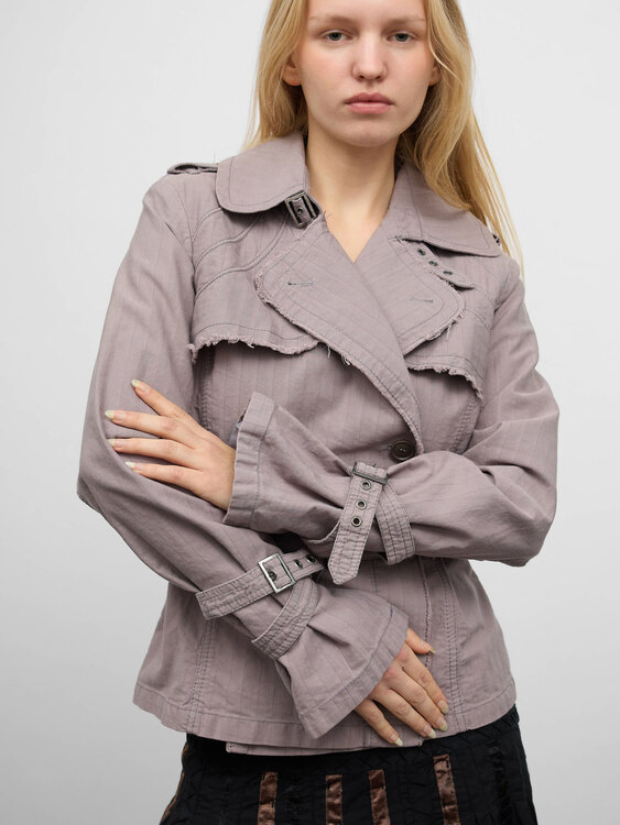 Grey Lavender Twill Jacket 