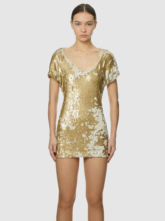 Plein Sud Sequin Mini Dress 