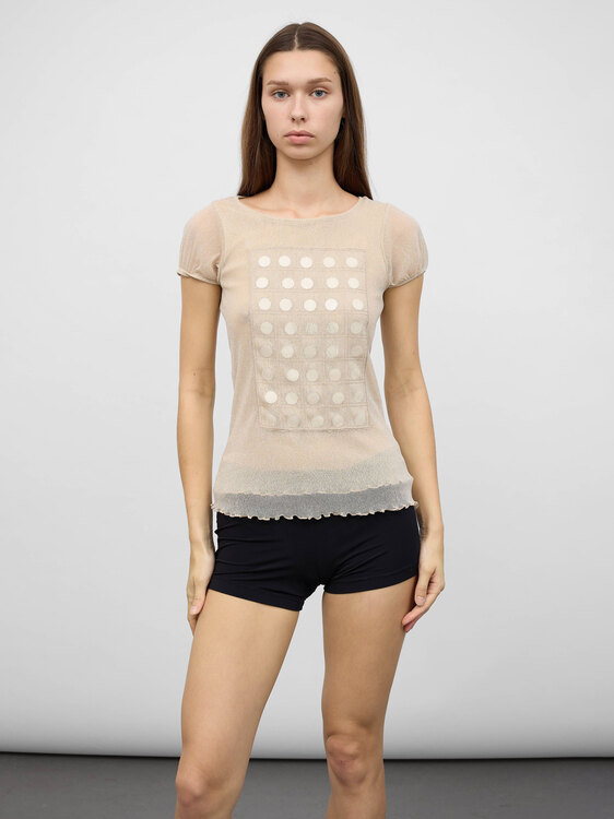 Glittery Mesh Top 