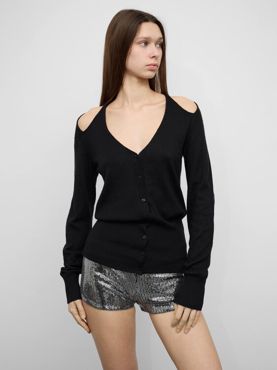 Miss Sixty Cold Shoulder Cardigan 