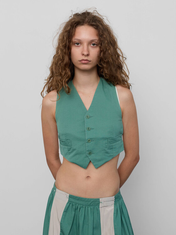 A.F. Vandevorst Skirt and Vest  Set 