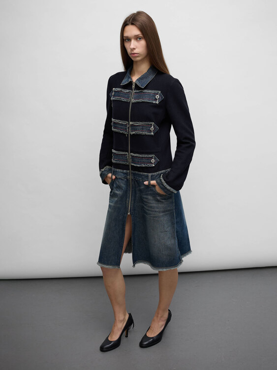 Nolita Wool And Denim Coat 