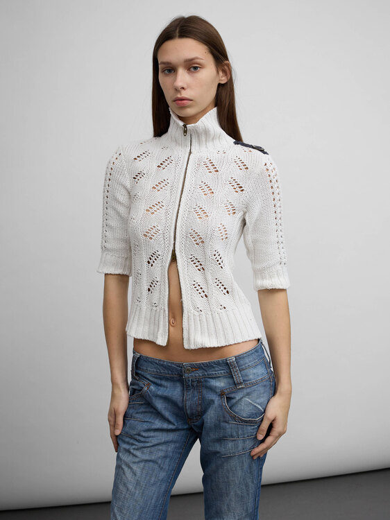 Miss Sixty Zip-Up Cardigan 