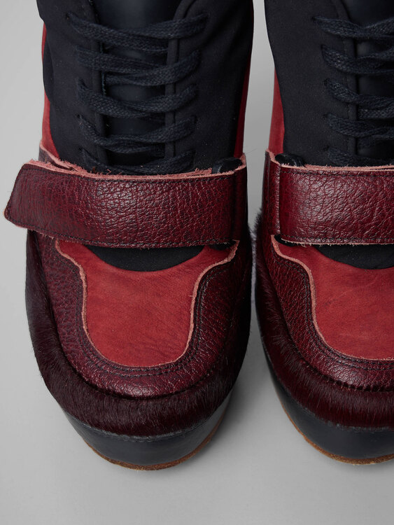 Acne Suede Sneaker Heels 